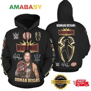 Roman Reigns WWE Wrestling 3D All Over Print Hoodie Gift For Men And Women