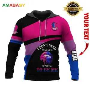 Proud BISEXUAL LGBT Ally Pride Month Rainbow Flag Personalized 3D All Over Print Hoodie